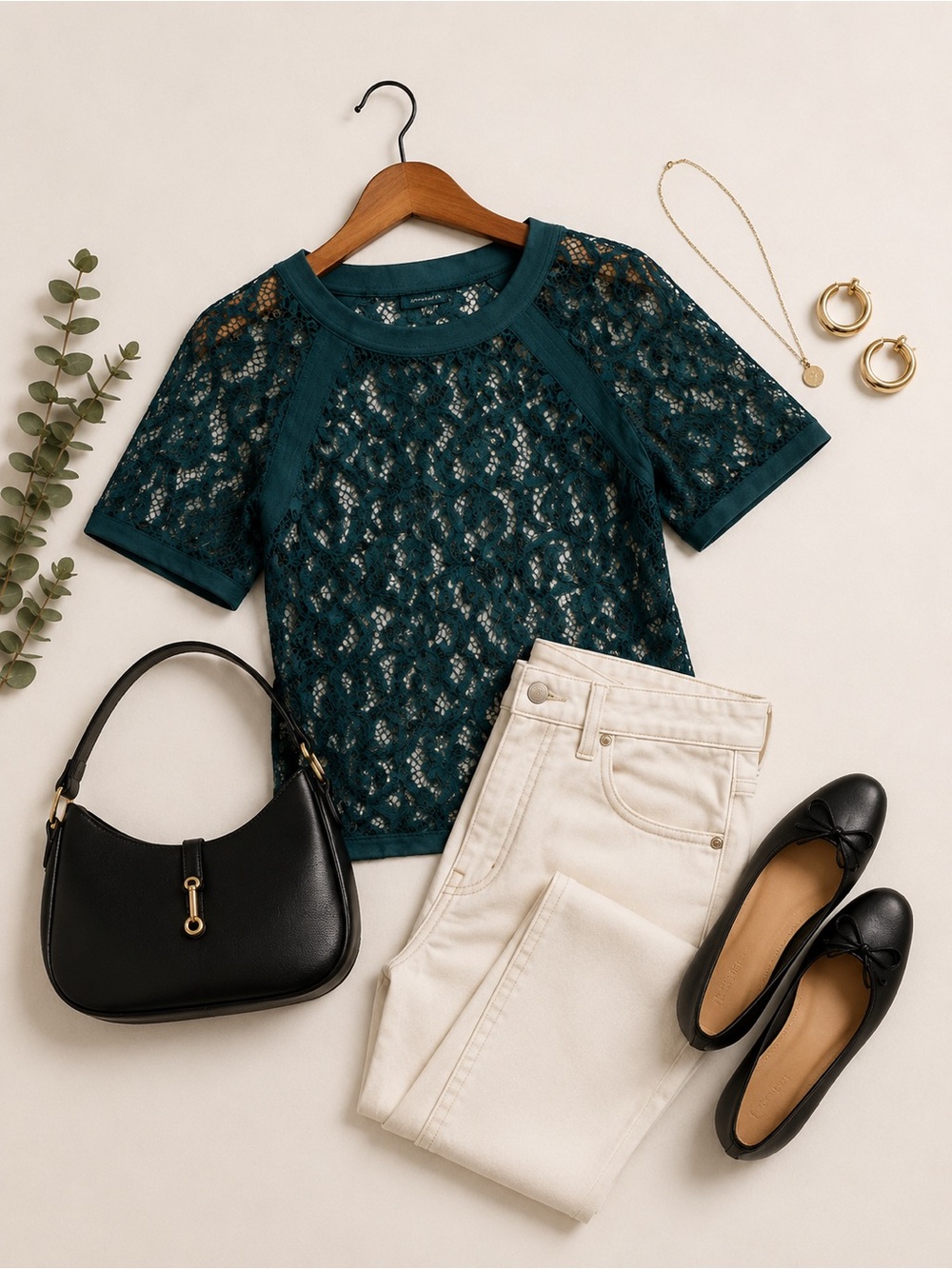 Dynamite Teal Lace Blouse Size S Sheer Short Sleeve Top - Picture 2 of 5